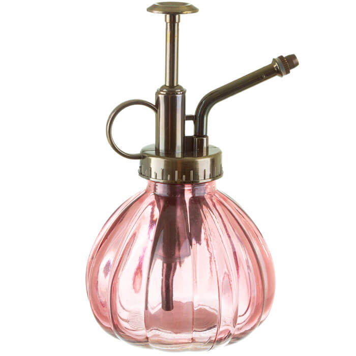 Pink Glass Plant Mister