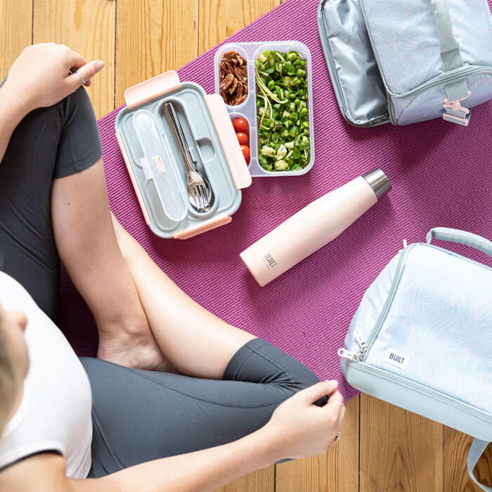 Lunch-Set mit Tasche, Box und Trinkflasche