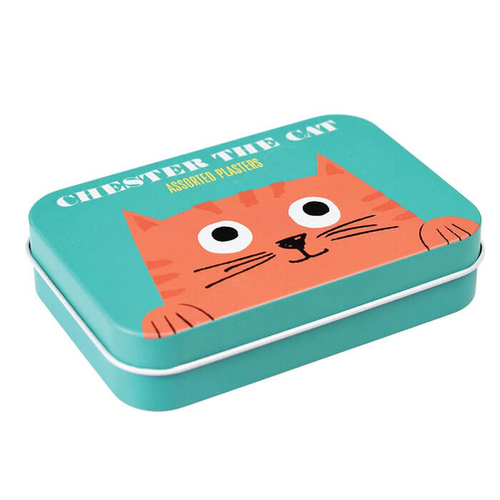 Chester The Cat Plasters In A Tin