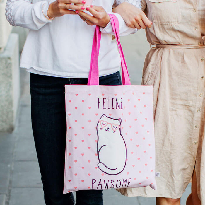 Borsa Shopping Riutilizzabile Gatto