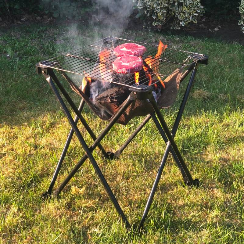 Barbecue Pliable 2-en-1 Folding Fire  Large