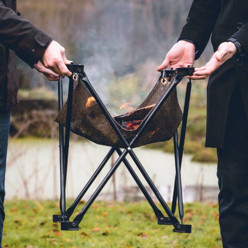 Barbecue Pliable 2-en-1 Folding Fire  Large