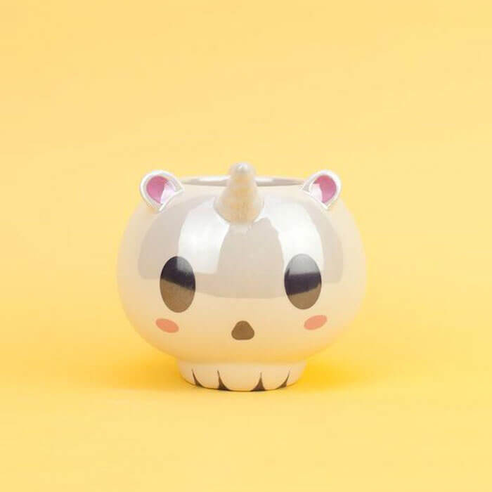 Iridescent Unicorn Skull Mug