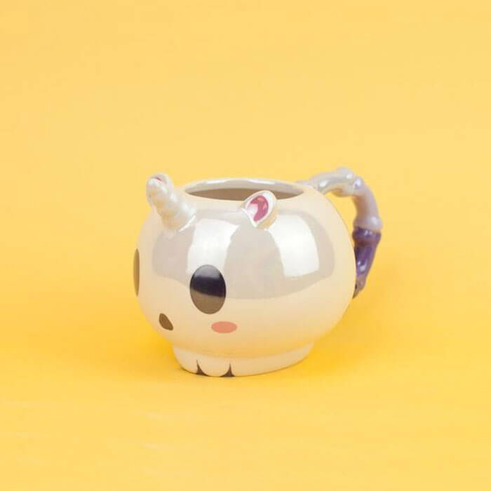 Iridescent Unicorn Skull Mug