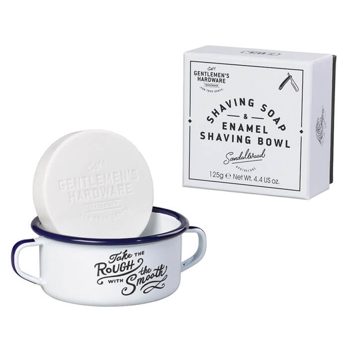 Shaving Soap & Enamel Shaving Bowl