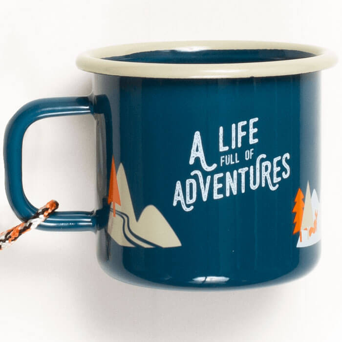 A life full of Adventures Enamel Mug