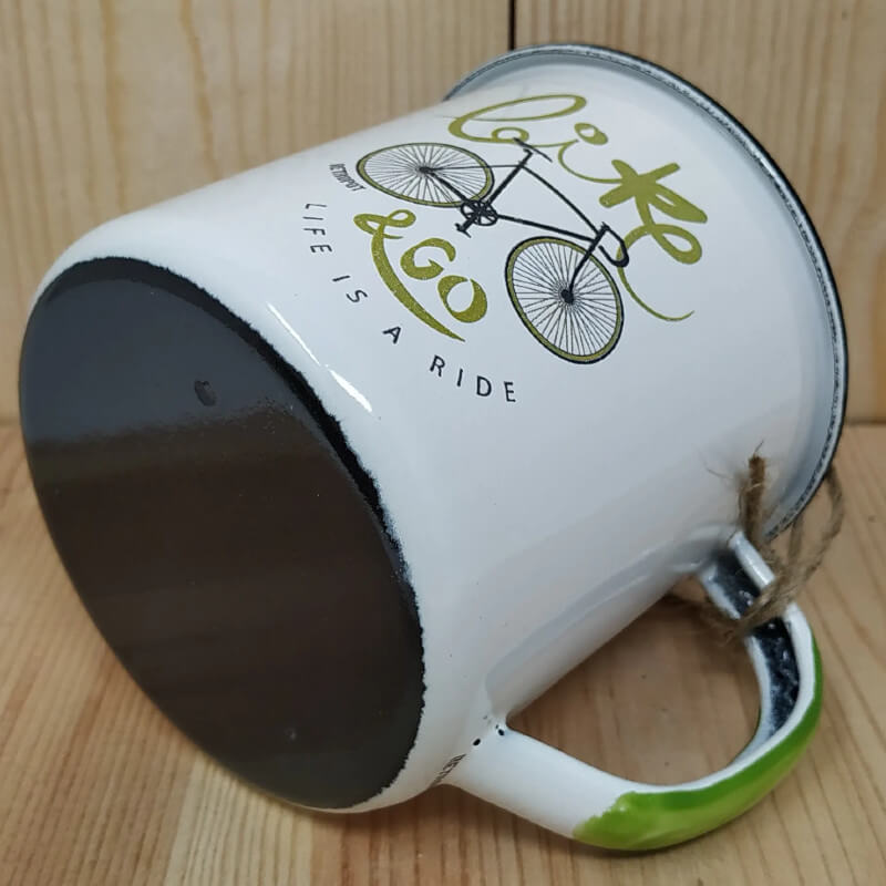 Enamel Mug Bike and Go