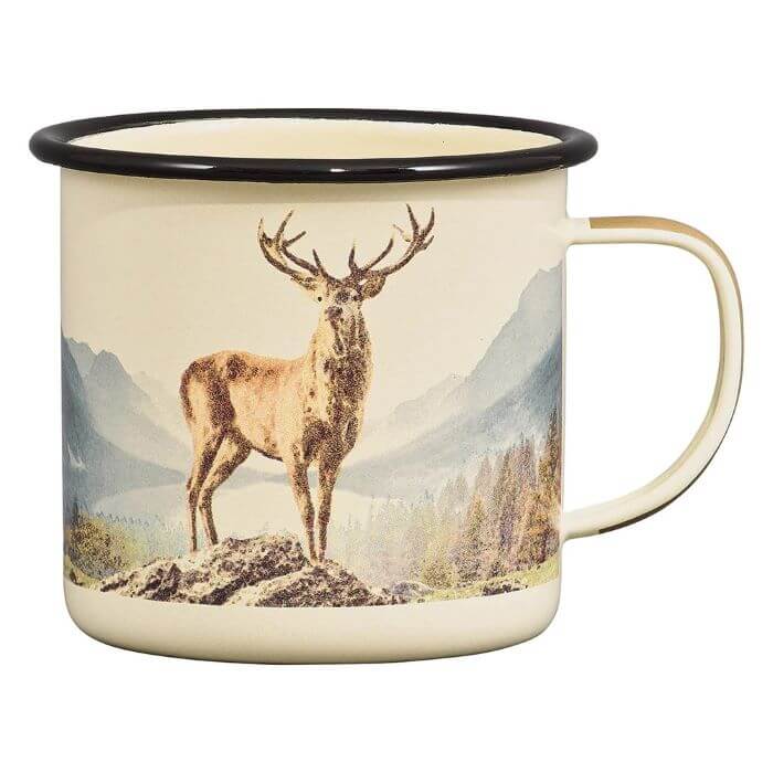 Hirsch Emaille-Tasse