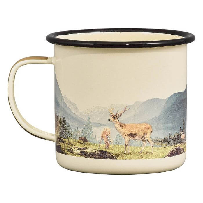 Hirsch Emaille-Tasse