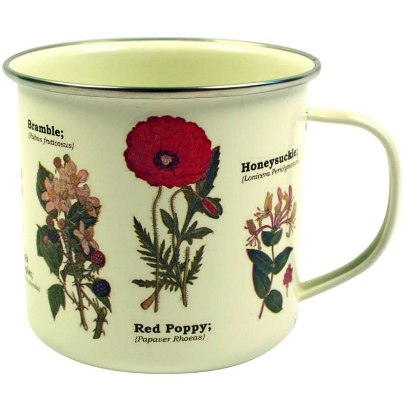 Wild Flowers Enamel Mug