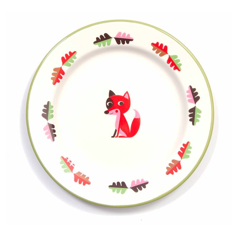 Enamel Plate Fox