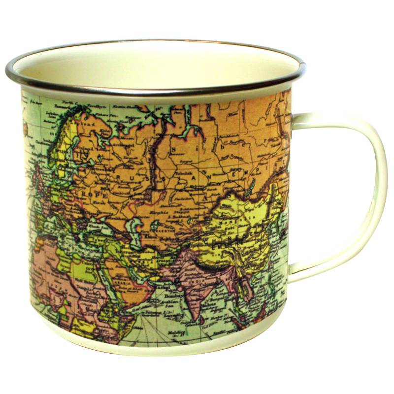 Man of the World Enamel Mug