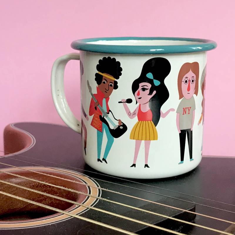 Enamel Mug Music Lover