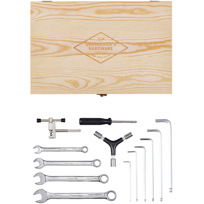Bicycle Tool Kit In Wooden Box