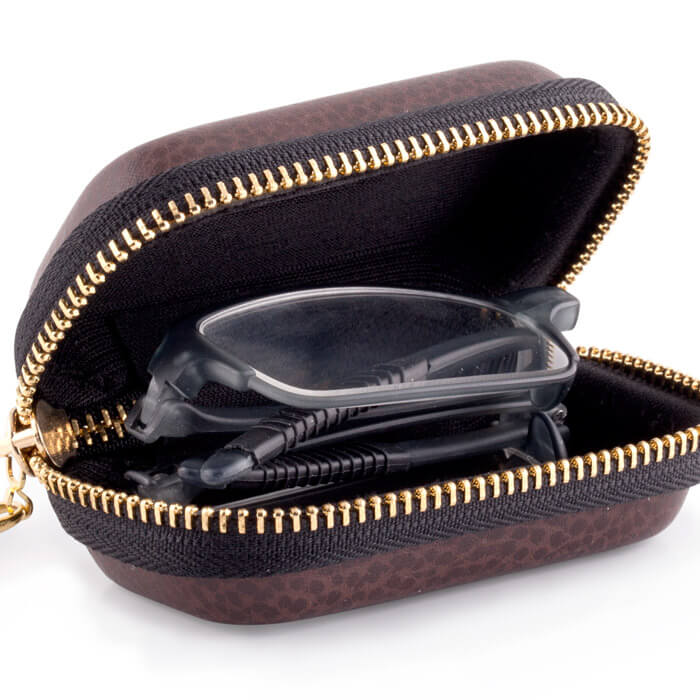 Faltbare Lesebrille mit Etui