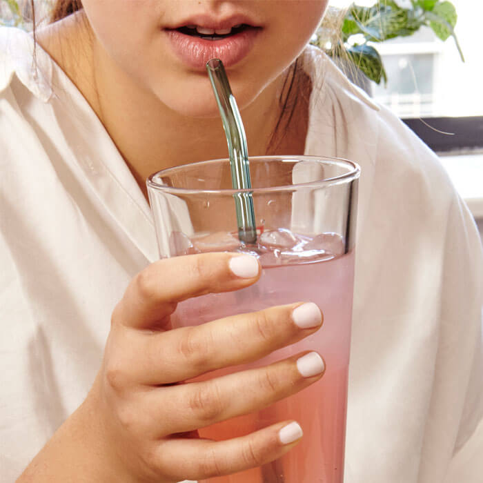 Colored Glass Straws
