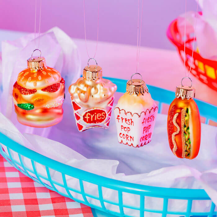 Fast Food Shaped Baubles