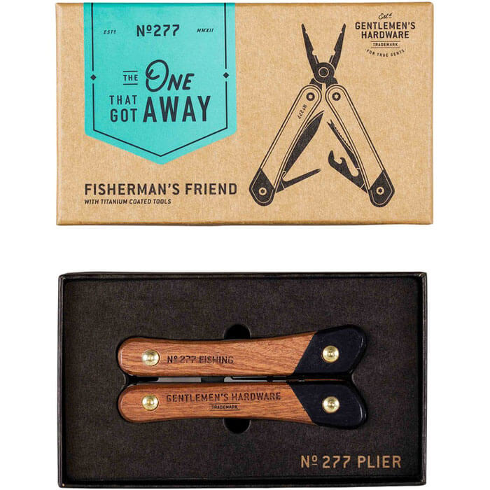 Fishing Multi-Tool, Wood & Titanium Finish