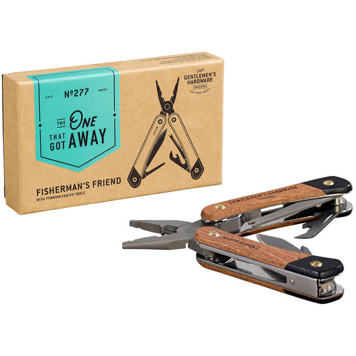 Fishing Multi-Tool, Wood & Titanium Finish