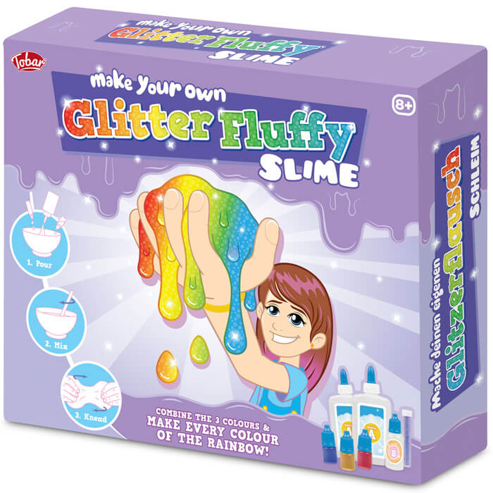 Make Your Own Glitter Fluffy Slime