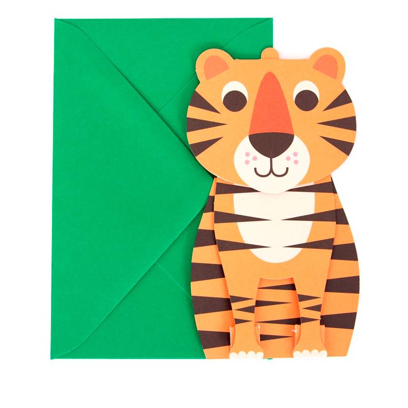 Postcard 3D Tiger