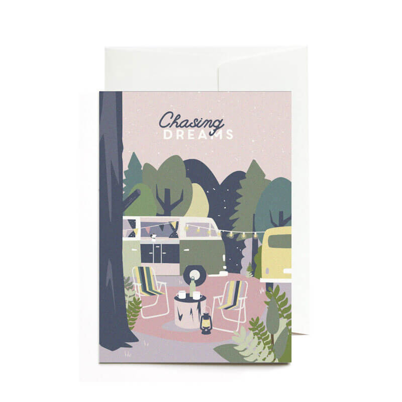 Greeting Card Chasing Dreams