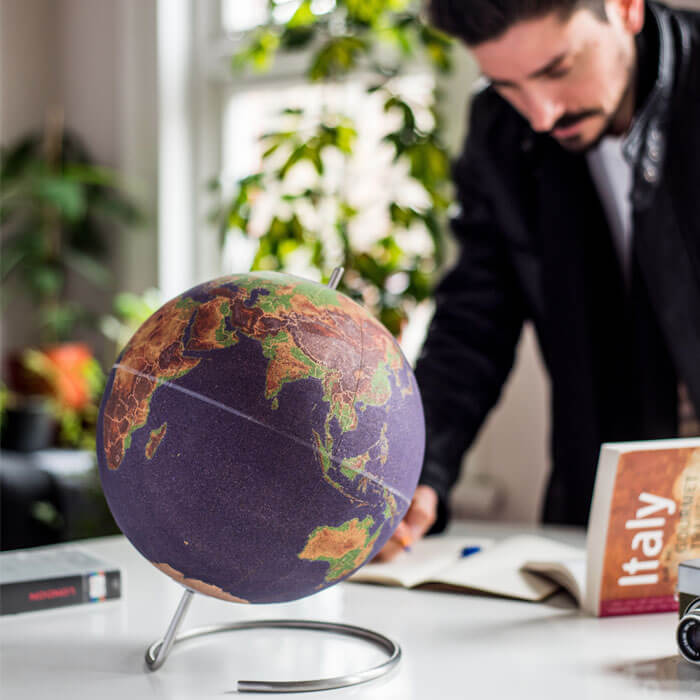 Coloured Cork Globe