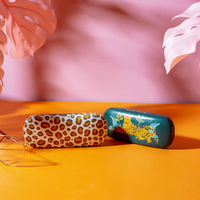 Leopard Love Glasses Case