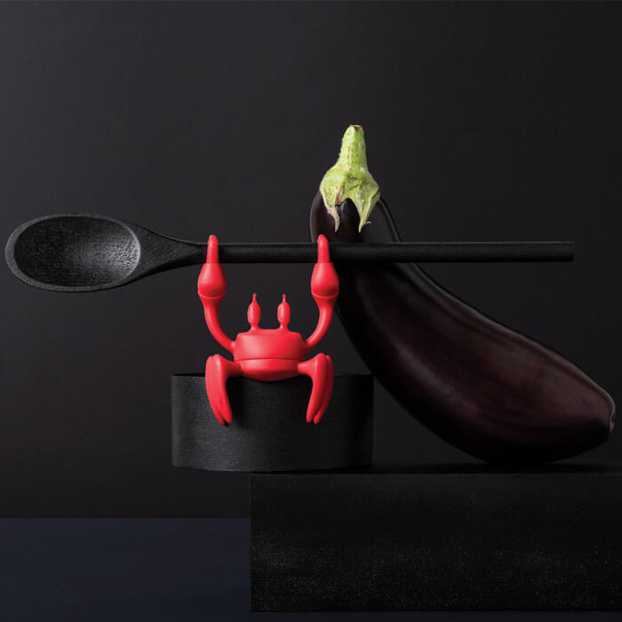 Supporto per Cucchiaio da Cucina Granchio Rosso