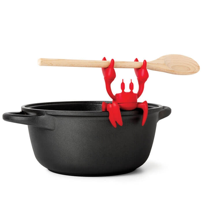 Red Crab Spoon Holder & Steam Releaser