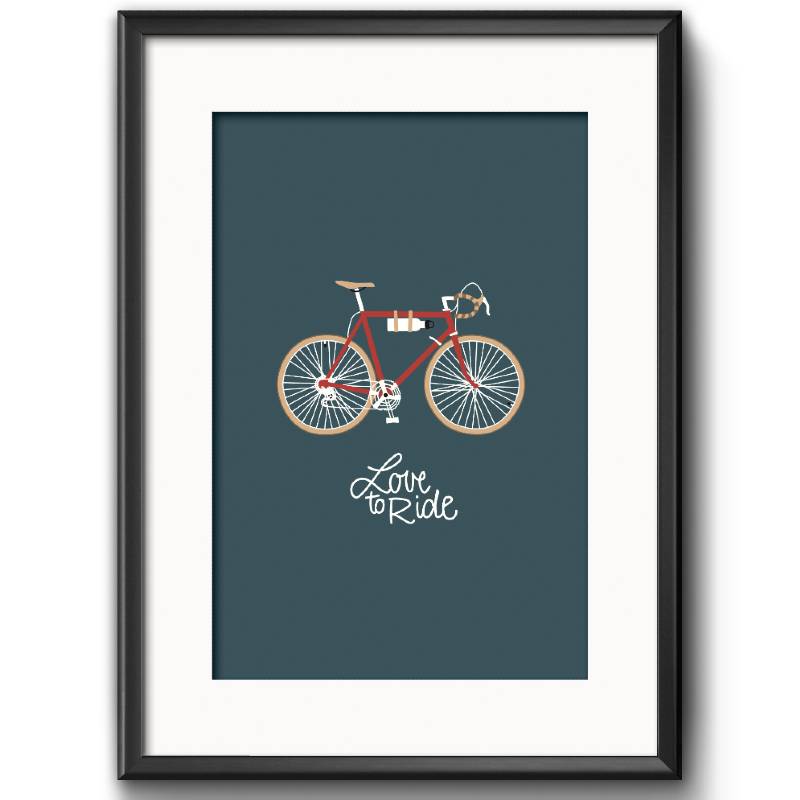 Art Print Love to Ride