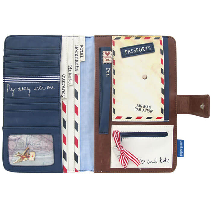Paper Plane Travel Wallet