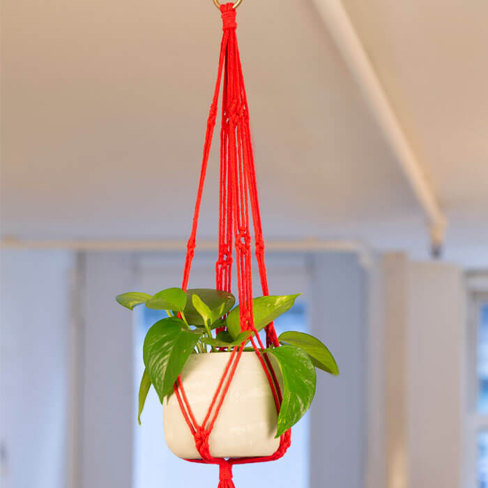 Macrame Blumentopf