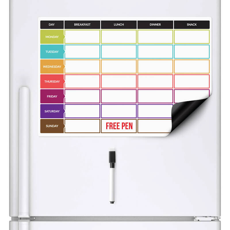 Magnetic Week Meal Planner