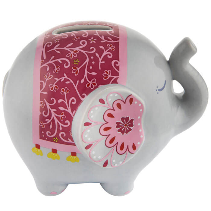 Mandala Elephant Money Box