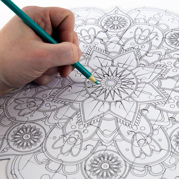 Puzzle Mandala  Colorier