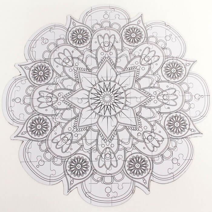 Puzzle Mandala  Colorier