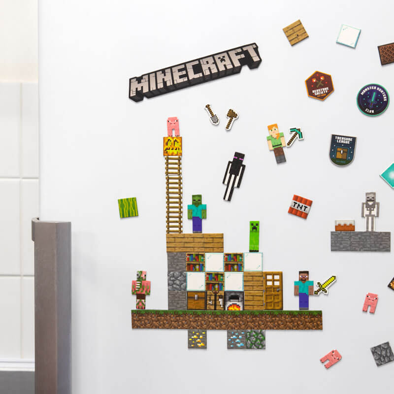 Minecraft Build a Level Magnet Set