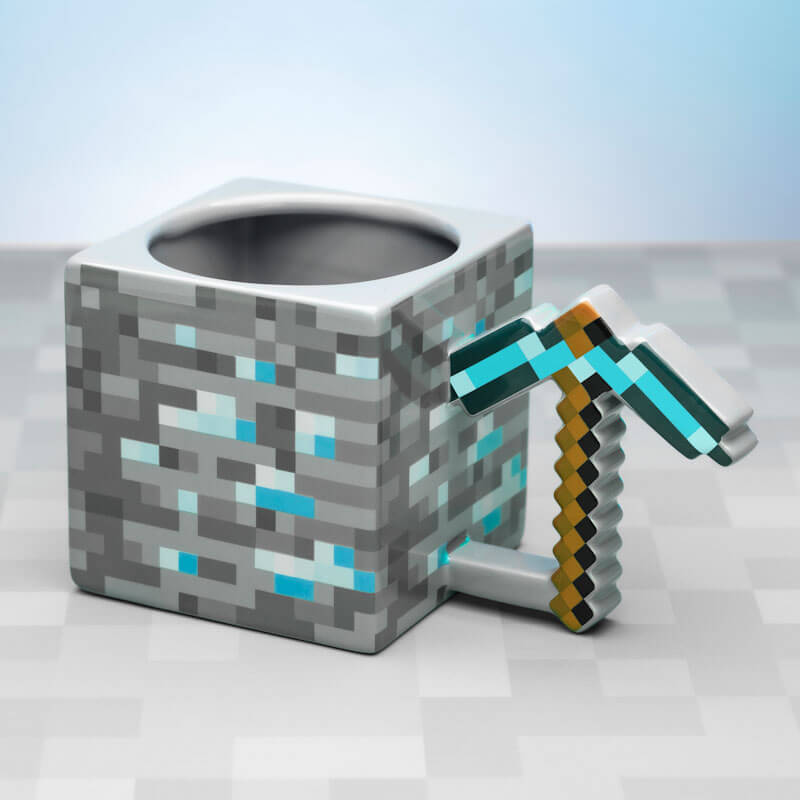 Tazza Minecraft Piccone di Diamante
