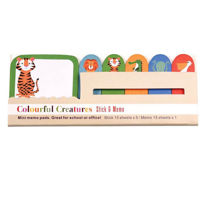 Colourful Creatures Mini Memo Pads