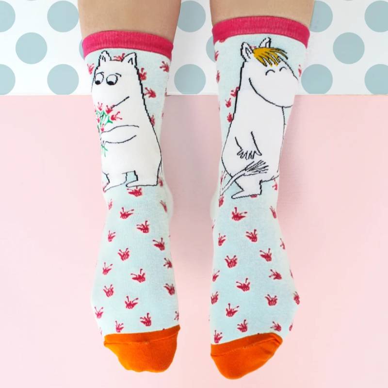 Mumins Blumenstrauss-Socken