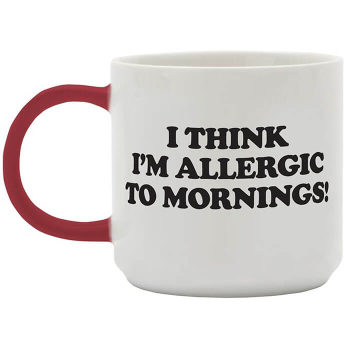 Tazza Snoopy Allergic to Mornings