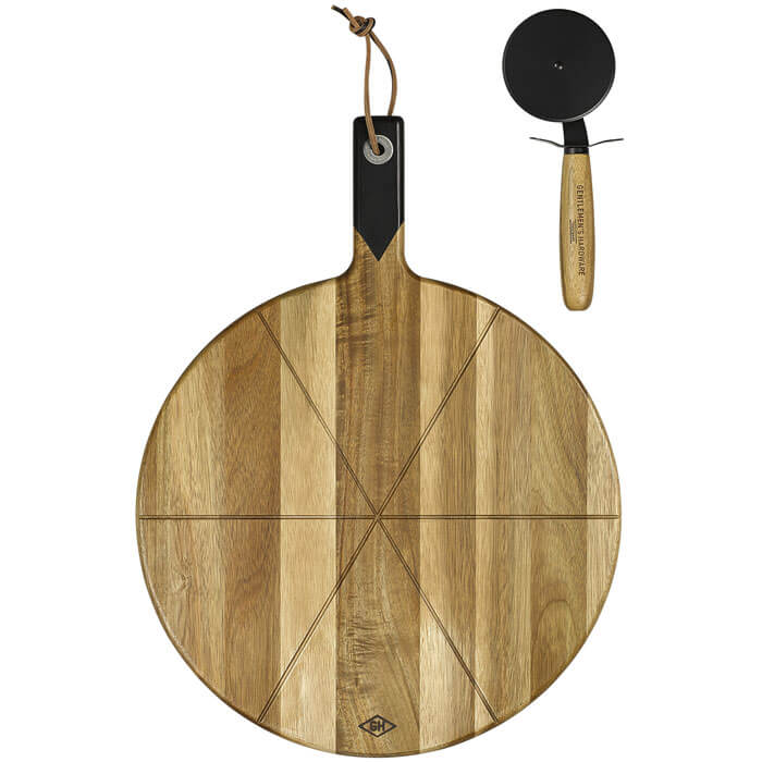 Pizza Cutter & Serving Board