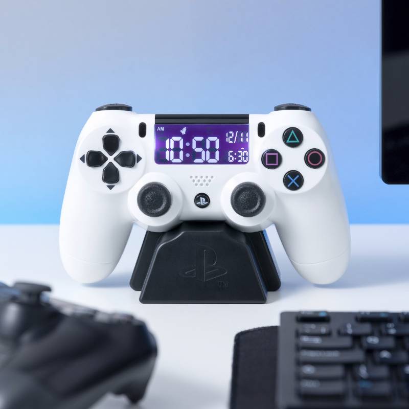 Playstation White Controller Alarm Clock