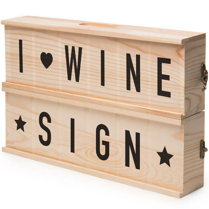 Wine Sign Box