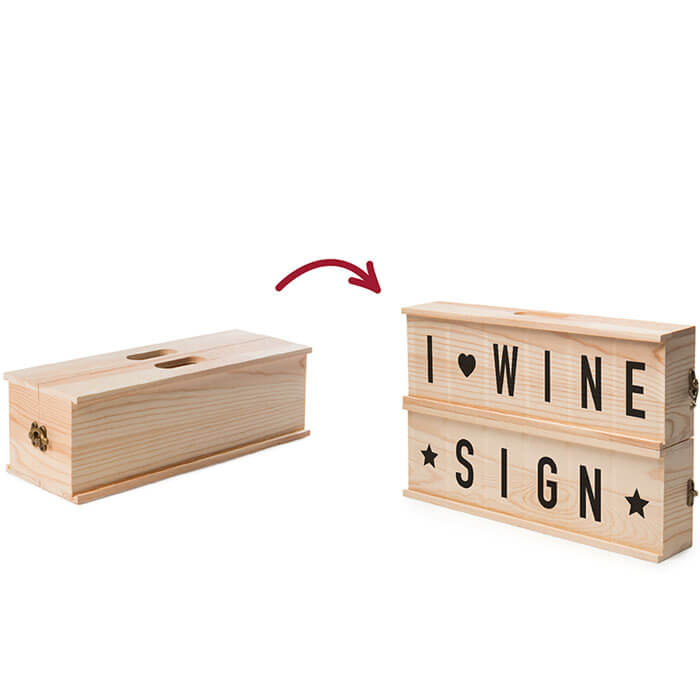 Wine Sign Box