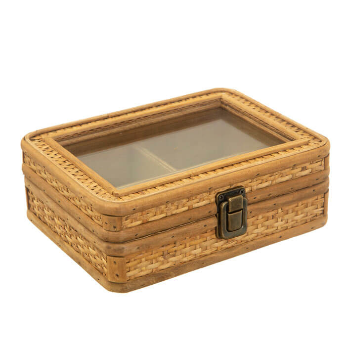 Rattan Jewellery Box