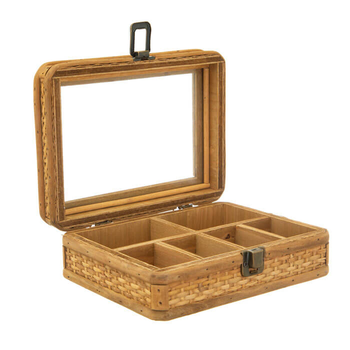 Rattan Jewellery Box