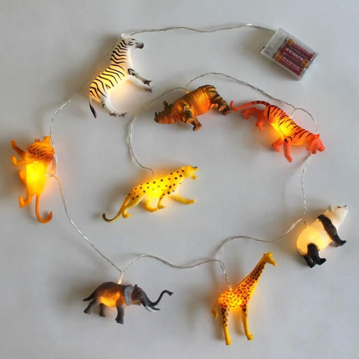 Safari Animals String Lights