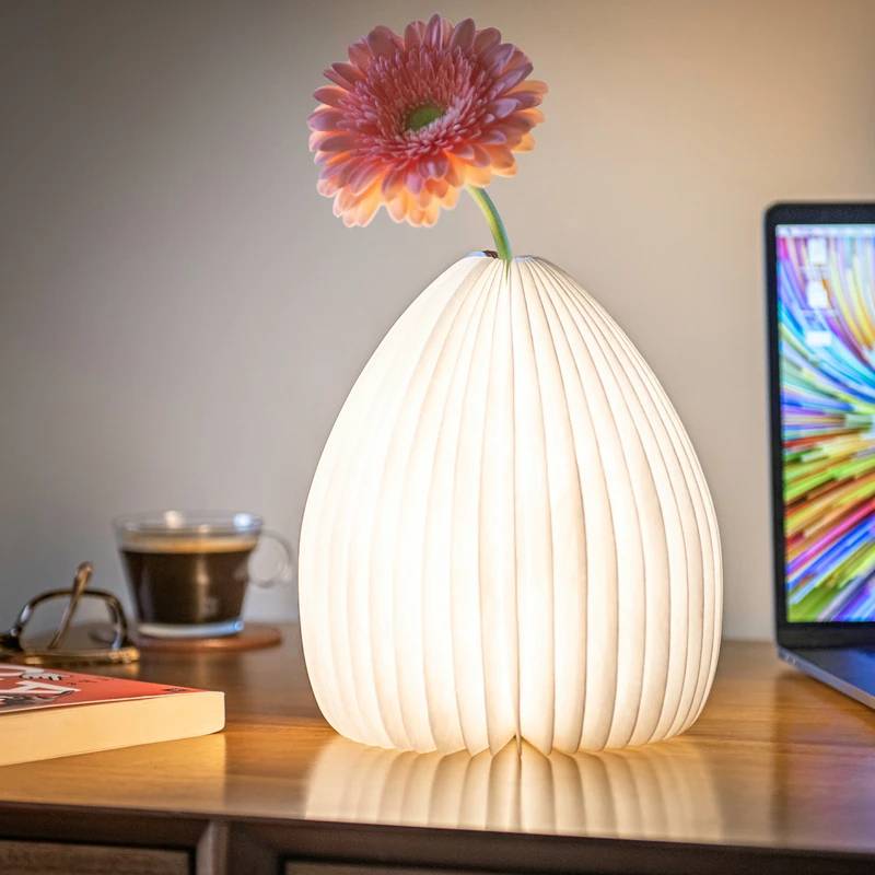 Smart Vase Light- Natural Walnut